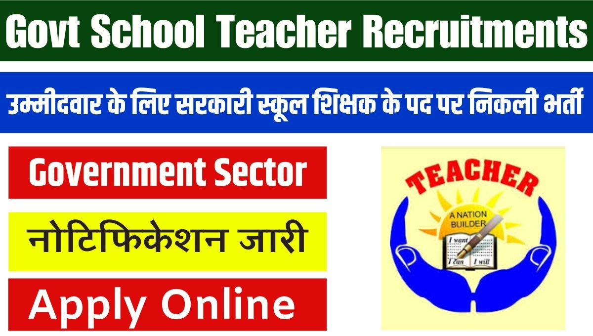 Govt School Teacher Recruitments